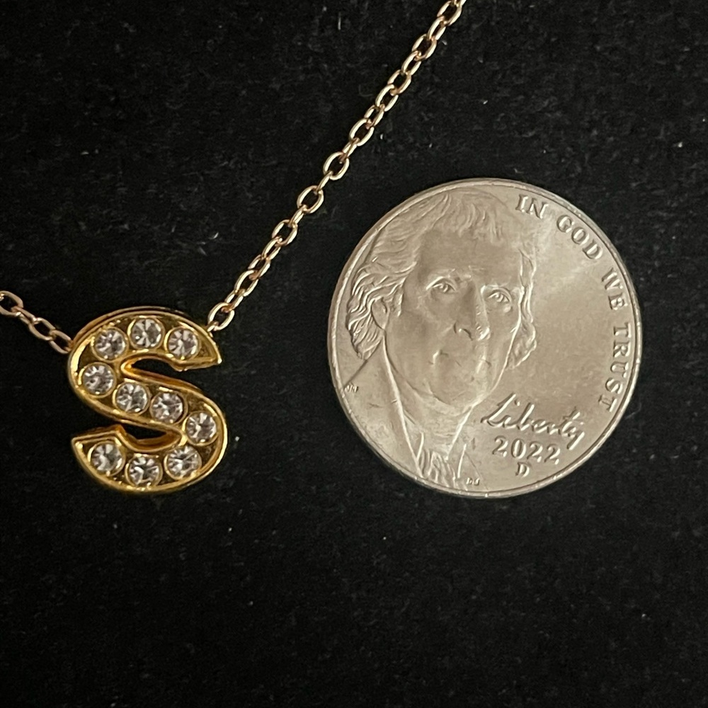 Necklace Charm Initial (“S”) Pendant - Picture 2 of 3